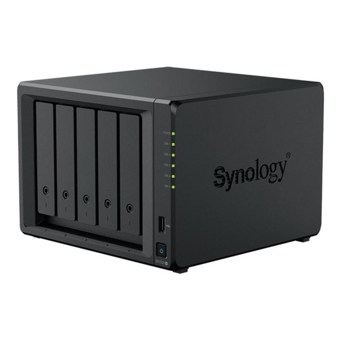 Synology DS1525+ Servidor NAS 5 Bahías AMD Ryzen V1500B 8GB RAM ampliable 32GB 2x 2.5GbE para hasta 40 Cámaras IP