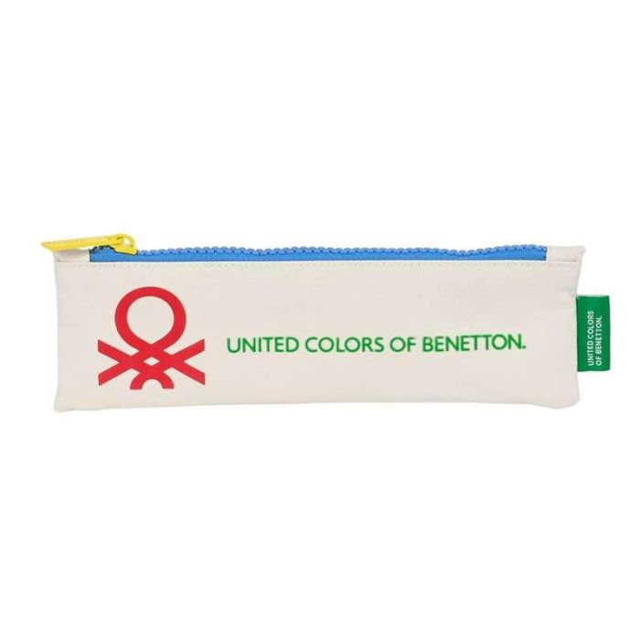 Estuche Escolar Benetton Topitos Blanco (20 x 6 x 1 cm) Estuche Escolar Benetton Topitos Blanco (20 x 6 x 1 cm)