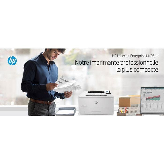 HP 3PZ15A Impresora Láser Monocromo LaserJet Enterprise M406DN | Dúplex Automático, Ethernet, 40 ppm, Seguridad Avanzada 24 HP 3PZ15A Impresora Láser Monocromo LaserJet Enterprise M406DN | Dúplex Automático, Ethernet, 40 ppm, Seguridad Avanzada 24