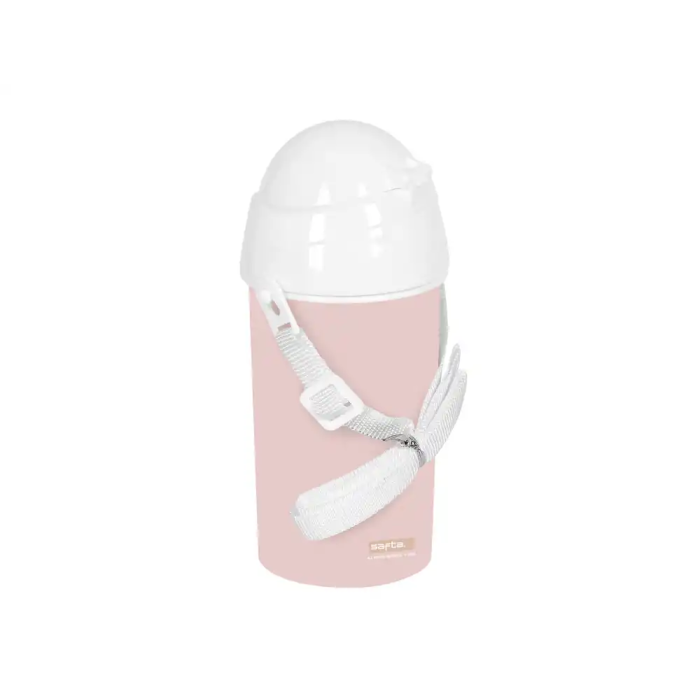 Safta Botella portaliquidos 500 ml apertura automatica con pajita preescolar 2
