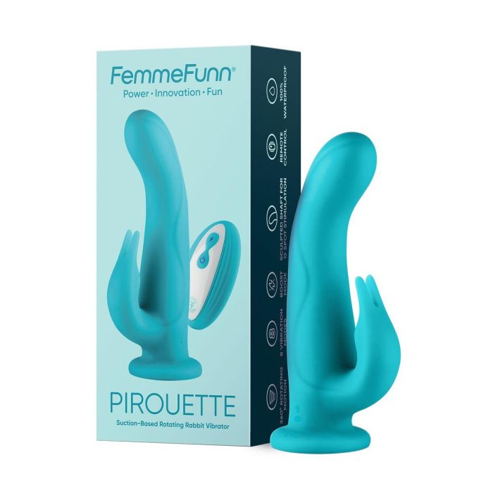 Vibrador Punto G FemmeFunn Pirouette Azul 1 Vibrador Punto G FemmeFunn Pirouette Azul 1
