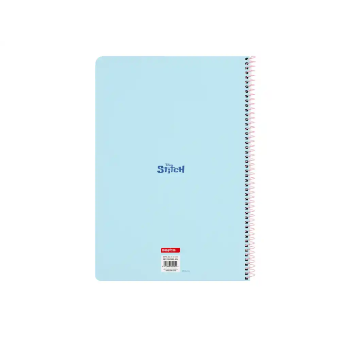 Safta Cuaderno espiral Folio 80h 60gr cuadro 4 mm tapa extradura Stitch Ohana 1 Safta Cuaderno espiral Folio 80h 60gr cuadro 4 mm tapa extradura Stitch Ohana 1