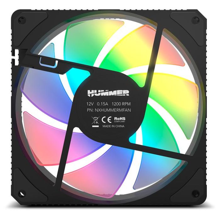 Nox NXHUMMERMFAN Ventilador PC M-Fan 120mm ARGB con Efecto Espejo Infinito, Rodamiento Hidráulico y Diseño Silencioso (23 dB) 5