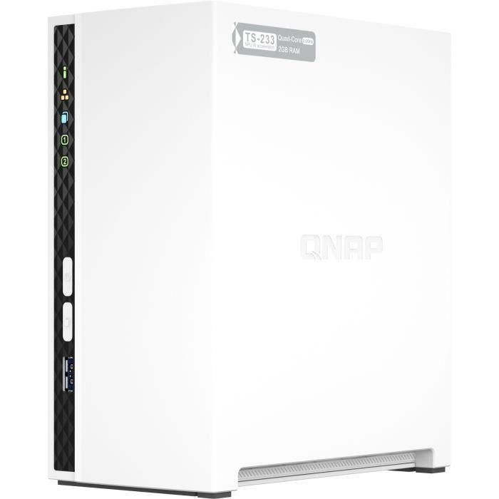 QNAP TS-233 Servidor Barebone Mini Tower Blanco 2GB DDR4-SDRAM 3 QNAP TS-233 Servidor Barebone Mini Tower Blanco 2GB DDR4-SDRAM 3