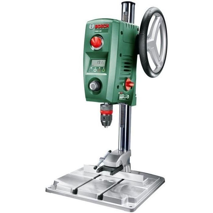 Bosch PBD 40 Perforadora de Columna 710W con Regulador Electrónico, 2 Velocidades (200-2500 rpm) y Pantalla Digital