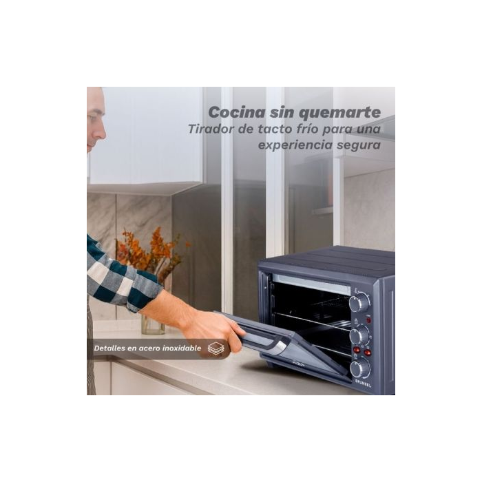 Horno de Sobremesa Grunkel HR-28COOK/ 1600W/ Capacidad 28L 1 Horno de Sobremesa Grunkel HR-28COOK/ 1600W/ Capacidad 28L 1