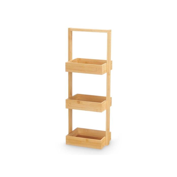 Estantería Triple Bambú Kipit 26x70x17 cm - Natural (6 Unidades) 1