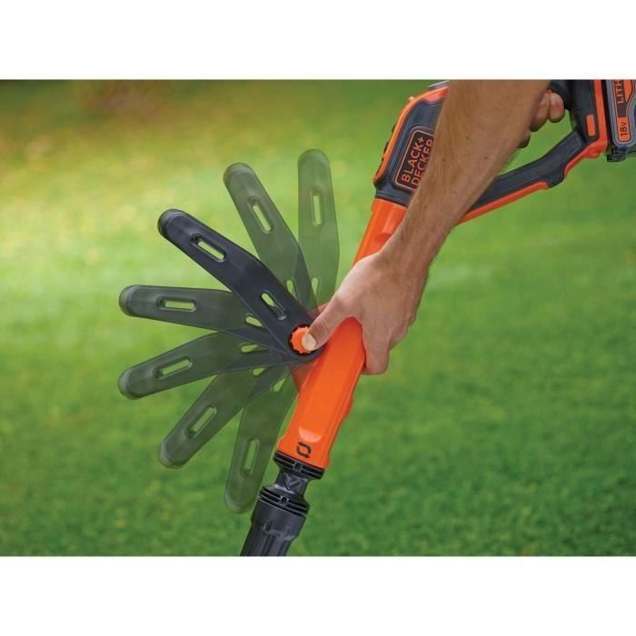 Black+Decker STC1820EPC Cortadora Inalámbrica 18V Litio 2Ah - Recortadora de Jardín 28cm Corte, 2 Velocidades Eco-Turbo, Cabezal Giratorio 2 Black+Decker STC1820EPC Cortadora Inalámbrica 18V Litio 2Ah - Recortadora de Jardín 28cm Corte, 2 Velocidades Eco-Turbo, Cabezal Giratorio 2