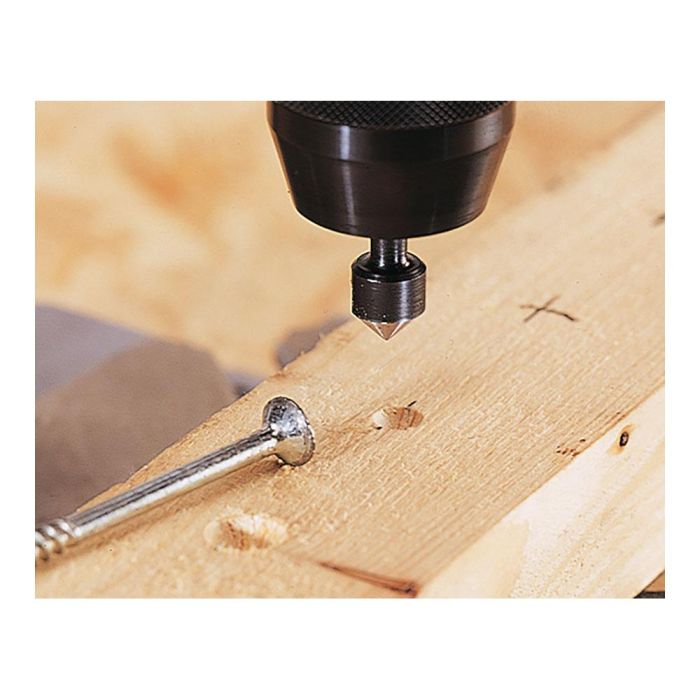 Wolfcraft 2504000 Juego de Avellanadores WS 3 Piezas, Vástago Redondo, ø6/12/16 mm para Tornillos Cabeza Avellanada ø3-8 mm 1
