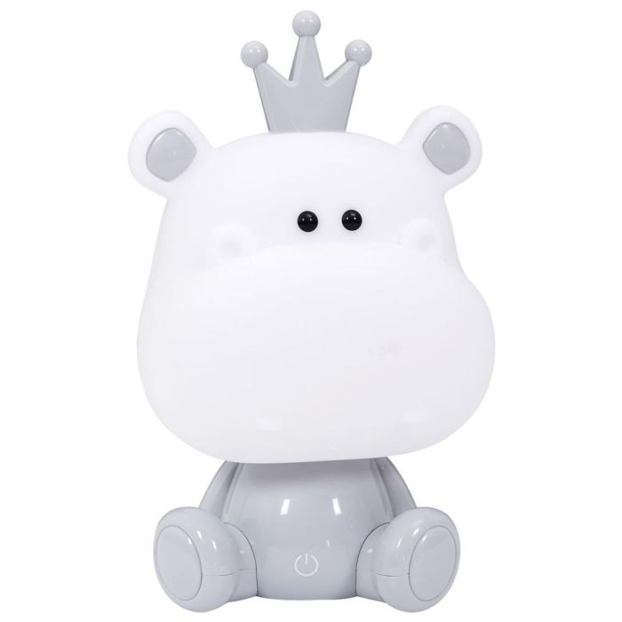 Home Deco Kids Luz Quitamiedos Led Hipopótamo Infantil 100 Leds 1W USB 6500-7000K 15x25cm 2
