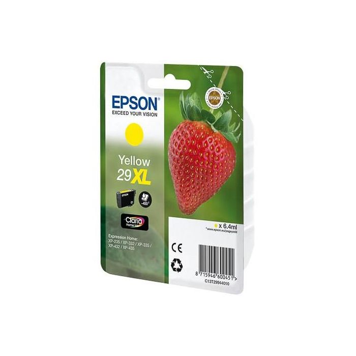 Epson Tinta Amarillo XL Nº 29 para XP-235, XP-332, XP-335, XP-432, XP-435