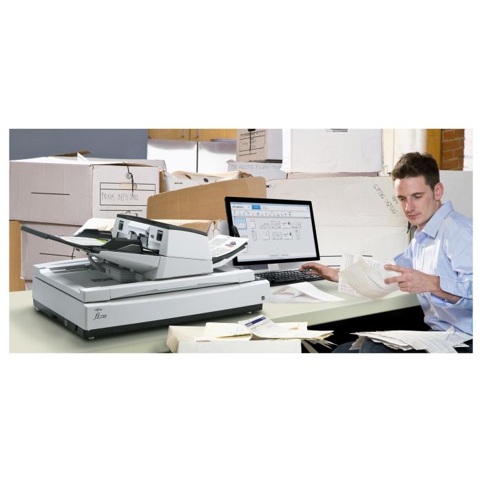 Ricoh fi-7700 Escáner de Documentos, Doble Cara, 100 ppm, Triple CCD, 600 x 600 DPI, USB 3.2 Gen 1 3