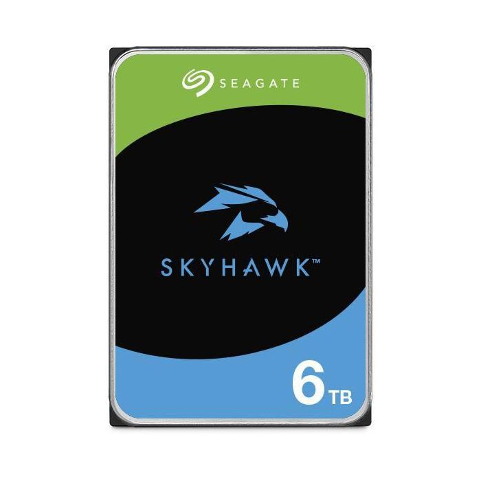 Seagate SkyHawk 6TB Disco Duro Interno de 3.5" SATA 6 Gb/s CMR con 256MB Cache y SkyHawk Health Management para Videovigilancia