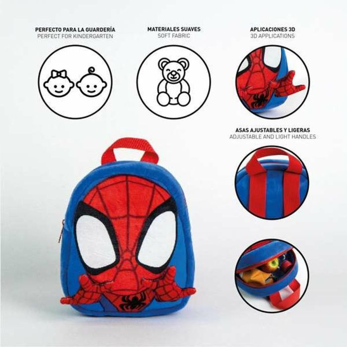 Mochila guarderia personaje peluche spidey 18.0 x 22.0 x 4.0 cm 2 Mochila guarderia personaje peluche spidey 18.0 x 22.0 x 4.0 cm 2
