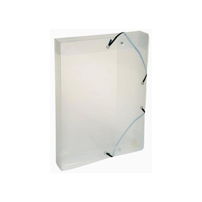 Carpeta De Proyectos Exacompta Exabox Pp Cristal A4 Gomas 4 Cm 8 unidades