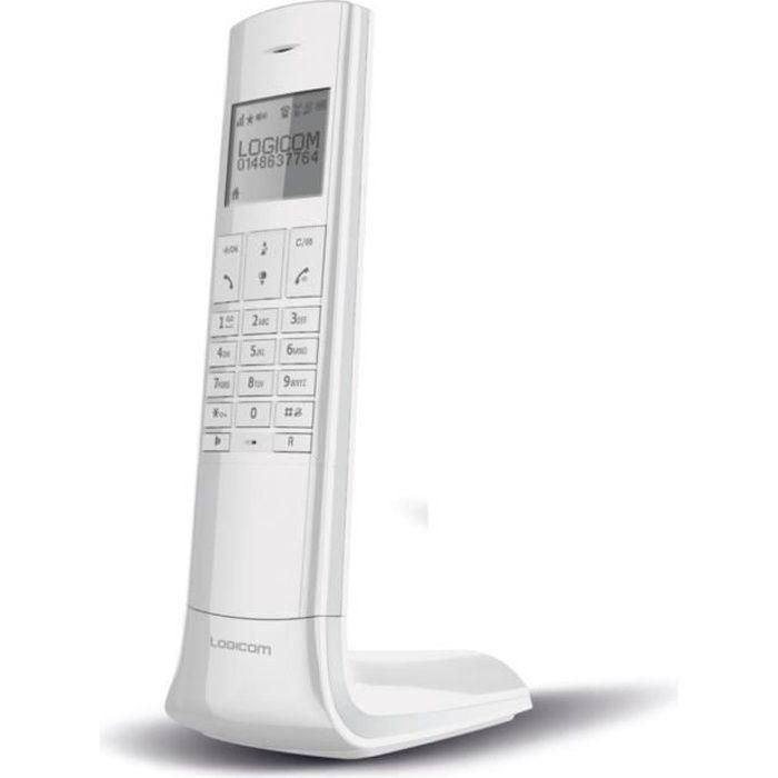 Contestador telefónico inalámbrico Logicom Luxia 150 Solo Blanco Gris Contestador telefónico inalámbrico Logicom Luxia 150 Solo Blanco Gris
