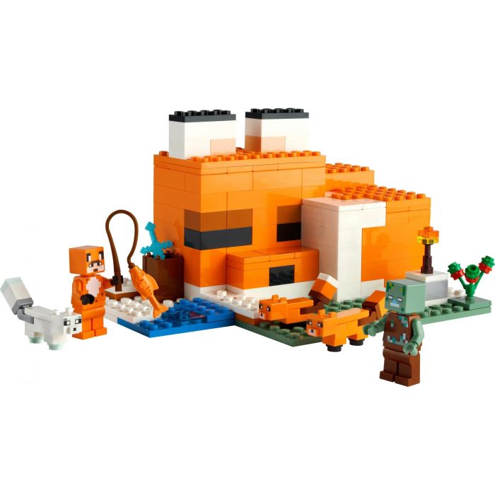 LEGO Minecraft El Refugio-Zorro - Juego de Construcción 193 Piezas para Niños de 8+ Años 1