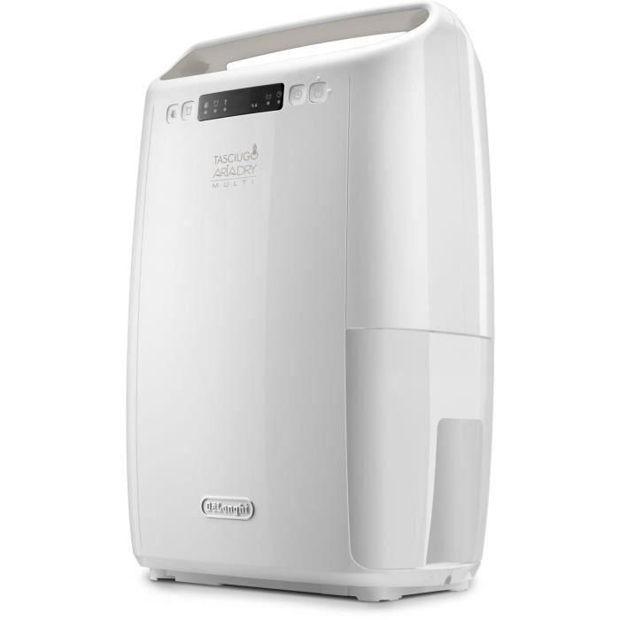 De'Longhi DEXD214RF Deshumidificador, Capacidad 2.1 L, Elimina Humedad hasta 65 m³, Flujo Aire 125 m³/h