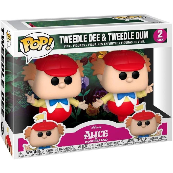 Funko Blister 2 figuras POP Disney Alicia en el País de las Maravillas Tweedle Dee and Dum, vinilo 9cm 1 Funko Blister 2 figuras POP Disney Alicia en el País de las Maravillas Tweedle Dee and Dum, vinilo 9cm 1