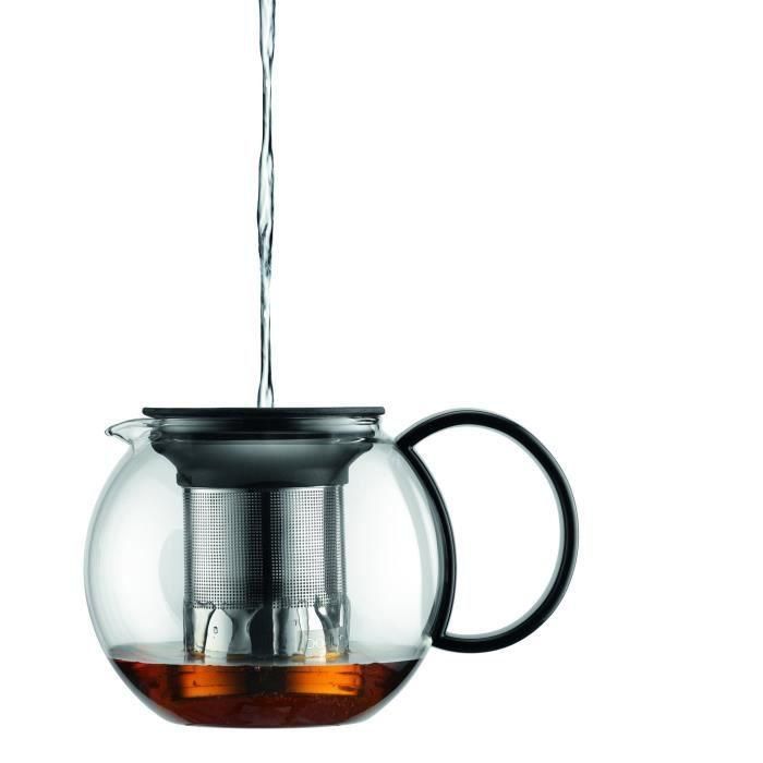 Assam - Theiere un piston bodum, cubierta de plástico, filtro de acero inoxidable, 0.5 l 3