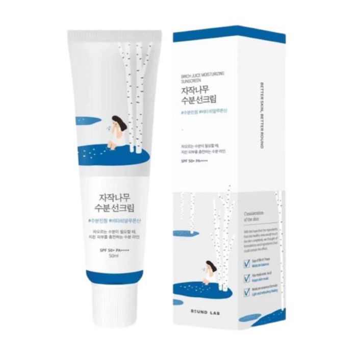 ROUNDLAB Crema Protectora Solar Hidratante con Zumo de Abedul SPF50+ 50 ml