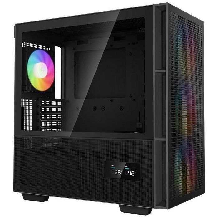 Caja de PC - DEEPCOOL - CH560 Digital (Negro) - Torre media - Formato ATX - 3x140mm A-RGB + 1x120mm A-RGB