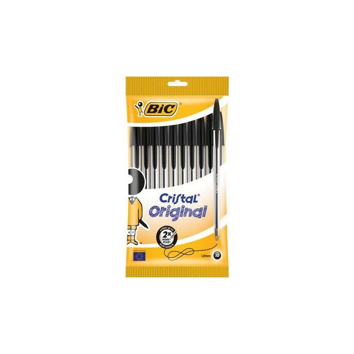 BIC 830864 bolígrafo Negro Medio 10 pieza(s)