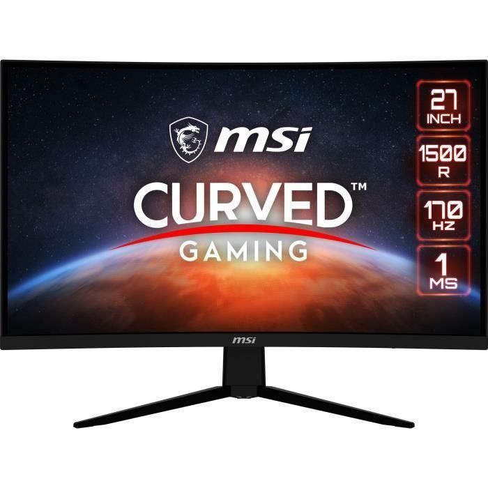 Monitor PC Gamer - MSI - G273CQ - 27 - panel VA - QHD - 1 ms - 170 Hz - HDR - Freesync Premium - DP + HDMI - compatible con VESA 1 Monitor PC Gamer - MSI - G273CQ - 27 - panel VA - QHD - 1 ms - 170 Hz - HDR - Freesync Premium - DP + HDMI - compatible con VESA 1