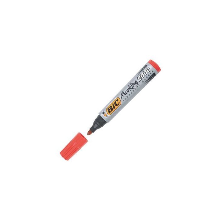 Bic Marcador Permanente Marking 2000 Punta Redonda Rojo Caja 12 Ud Bic Marcador Permanente Marking 2000 Punta Redonda Rojo Caja 12 Ud
