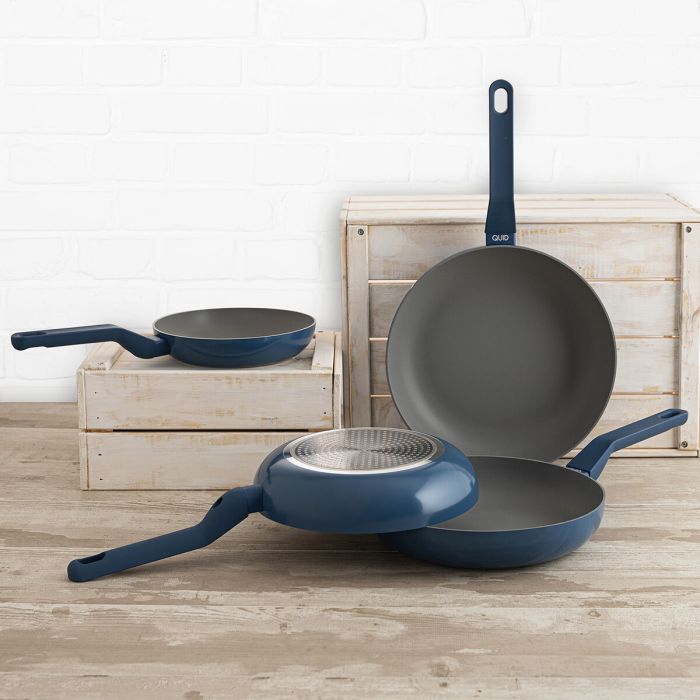 Sartén Quid Baltic Blanco Metal Ø 24 cm (5 Unidades)