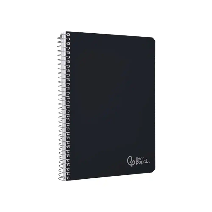 Liderpapel Cuaderno Espiral A4 Witty Tapa Dura 80 Hojas 90gr Pauta 3,5mm con Margen Negro 3