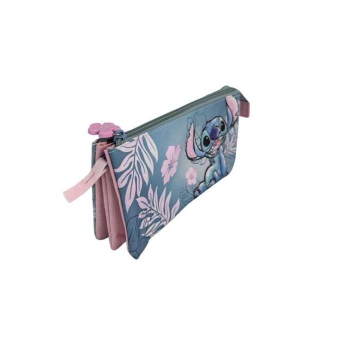 Stitch pink estuche triple. interior totalmente forrado y personalizado.44 x 30 x 20 cm. 2