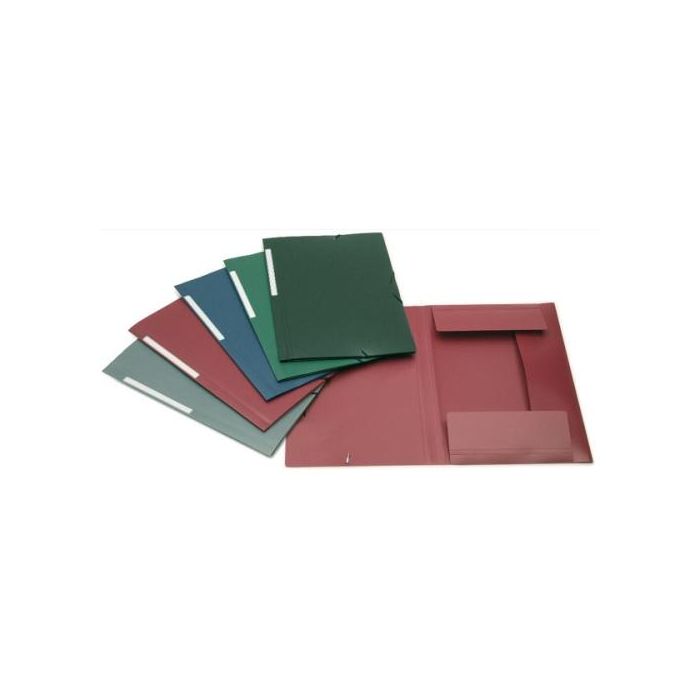 Carpeta De Gomas Y Solapas Grafoplas Pp Opaco Polygraf Fº Granate (Set de 50)