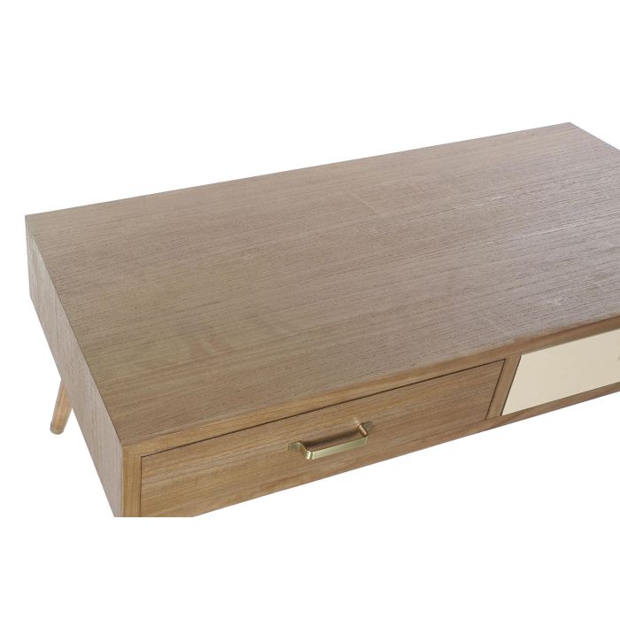 Mesa Centro Glam DKD Home Decor Blanco Crema 60 x 50 x 120 cm 1