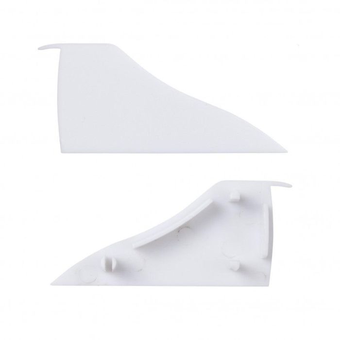 Greenice SU-W001 Tapón Final Derecho para Perfil Tira LED Flexible y Rígida - Iluminación Empotrada, Vitrinas y Estantes