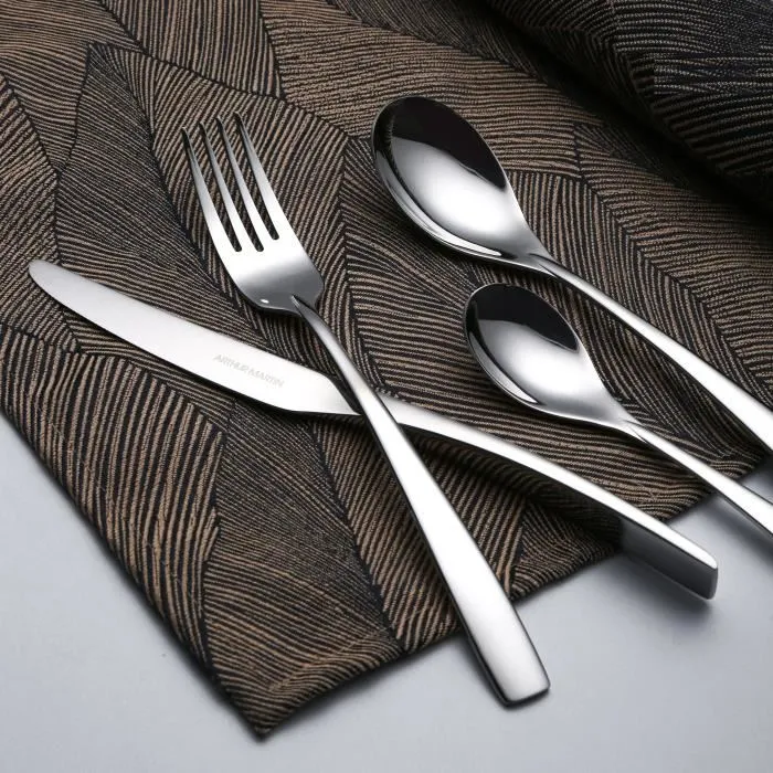 Arthur Martin AM3630 Juego de Cubiertos de 24 Piezas en Acero Inoxidable con Acabado Satinado 2