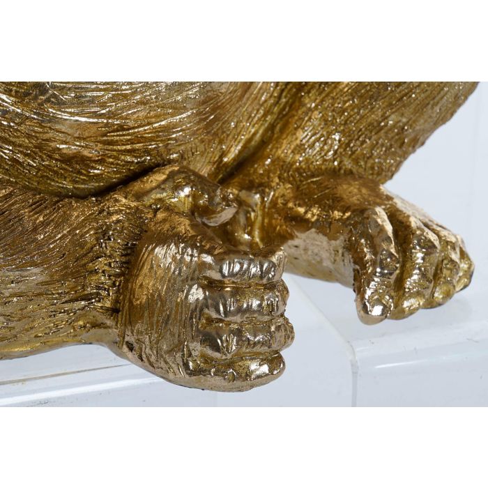 DKD Home Decor Figura Decorativa Moderna de Resina Gorila Pensador Dorada 33x43x33 cm Hecha a Mano 2 DKD Home Decor Figura Decorativa Moderna de Resina Gorila Pensador Dorada 33x43x33 cm Hecha a Mano 2