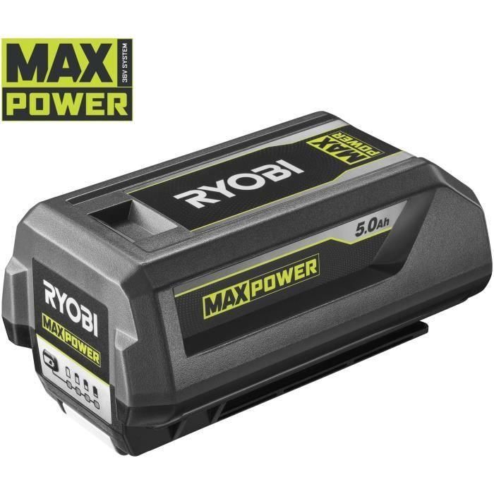 Ryobi Max Power inalámbrico Mattered 36V Power Assist  -ø -Ø Cut 46 cm - Recolección y acolchado - 1 5.0 AH Batería y 1 carga 4