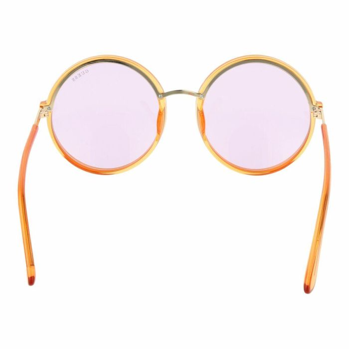 Guess Gafas GU7887 44Y 140 mm Gafas de Sol para Mujer Redondas Naranja Violeta 3
