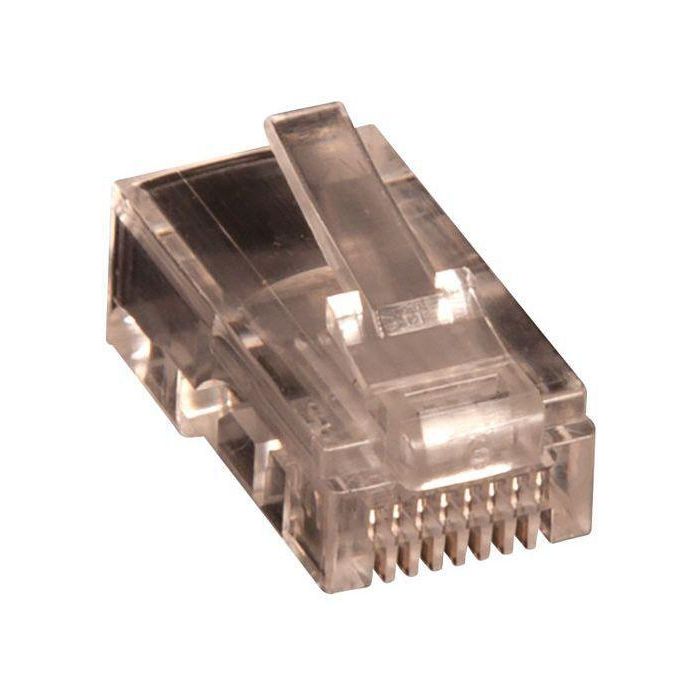 Lanview RJ45 UTP plug Cat5e for AWG 24-26 solid conductor 10pcs. Lanview RJ45 UTP plug Cat5e for AWG 24-26 solid conductor 10pcs.