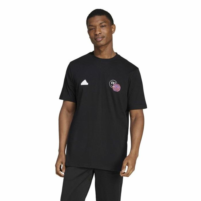 Camiseta de Manga Corta Hombre Adidas House Of Tiro Summer Graphic Negro 3