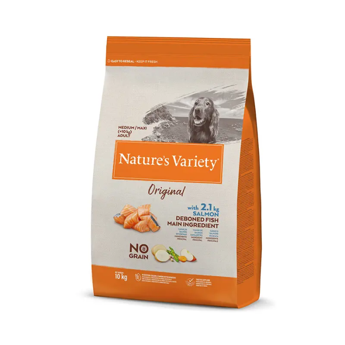 Nature'S V Original Canine Adult Md-Mx Salm 10 kg