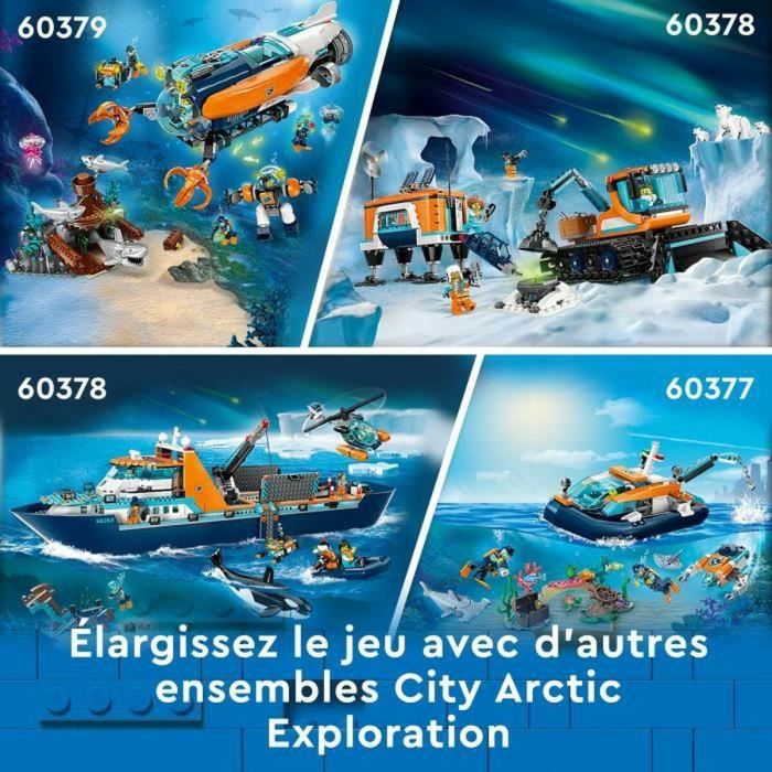 LEGO CITY 60368 The Arctic Exploration Ship, gran juguete de bote flotante, regalo para niños 3