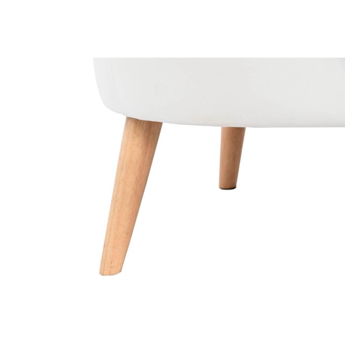 Butaca DKD Home Decor Blanco Natural Madera 91 x 80 x 78 cm 4