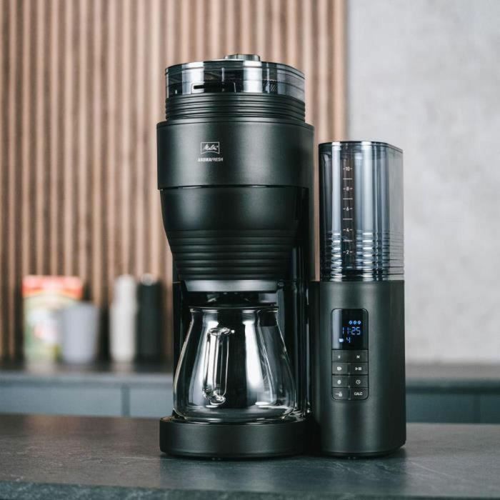 Melitta 1030-06 Cafetera de Filtro con Molinillo Integrado AromaFresh II Vidrio Basic 5