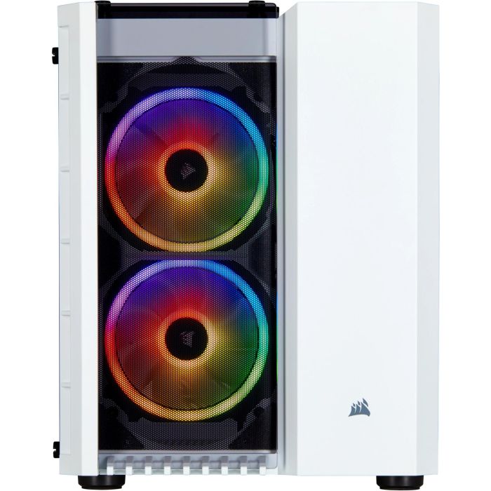 Corsair Torre PC Crystal Series 280X RGB con Ventana de Cristal Templado Blanca 1