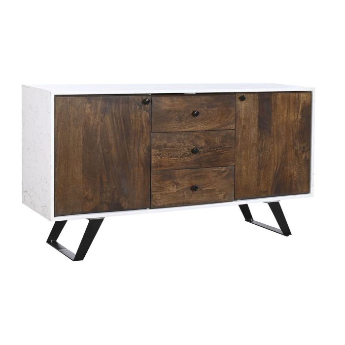 Buffet Moderno DKD Home Decor Blanco Marron Oscuro 40 x 80 x 150 cm