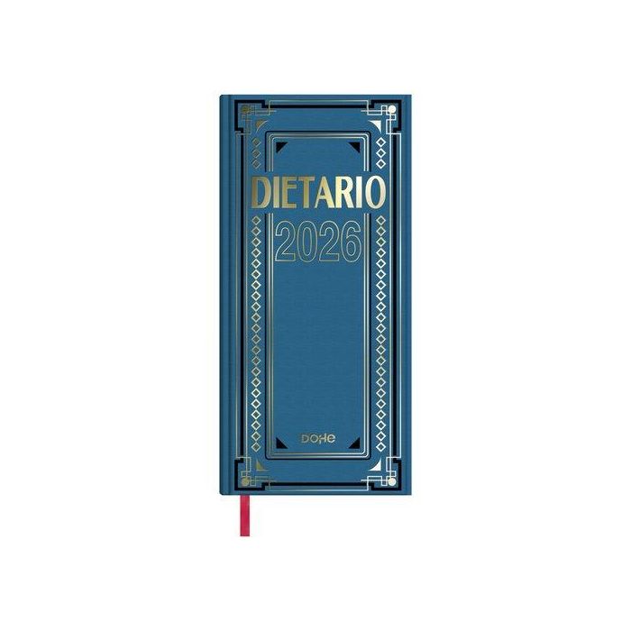 Dohe Dietario Anual 2026 DP 14.5x31 cm Geltex C-Surtidos Sábado/Domingo Página Distinta Papel Blanco FSC