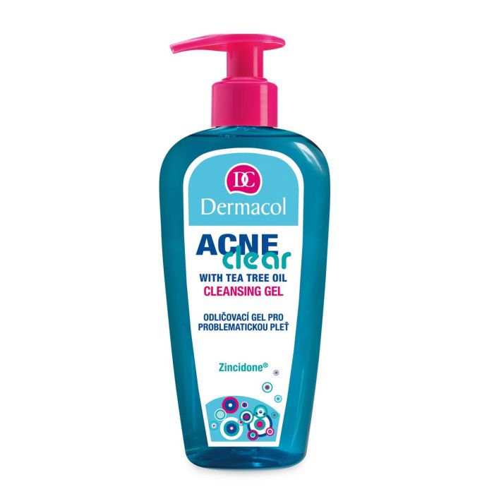 Dermacol Gel Limpiador Facial Anti-Acné con Aceite de Árbol de Té para Mujer 200 ml
