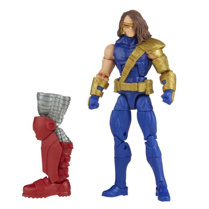 Hasbro Marvel Legends X-Men Figura de Cyclops de 15 cm Edición Era de Apocalipsis, PVC Articulada, Incluye Piezas de Colossus 1